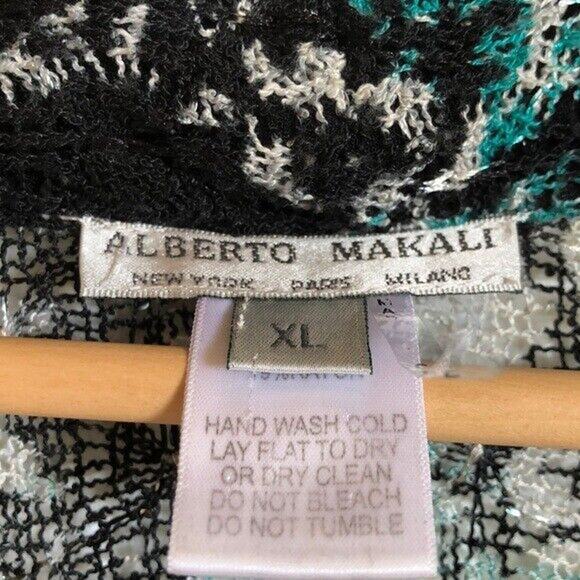 Alberto makali knit cardigan shawl w/ side button kimono Women’s XL - Picture 6 of 9